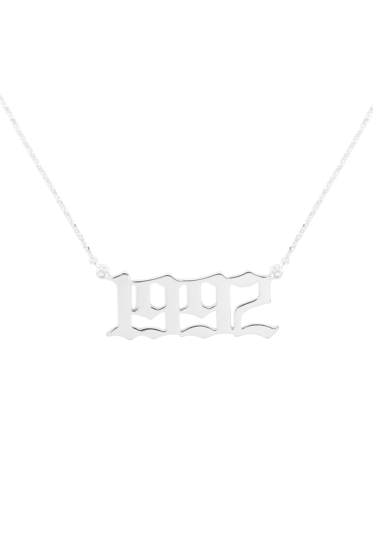 "1992" Birth Year Personalized Necklace