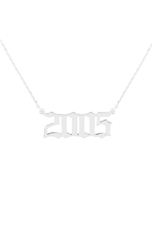 "2005" Birth Year Personalized Necklace
