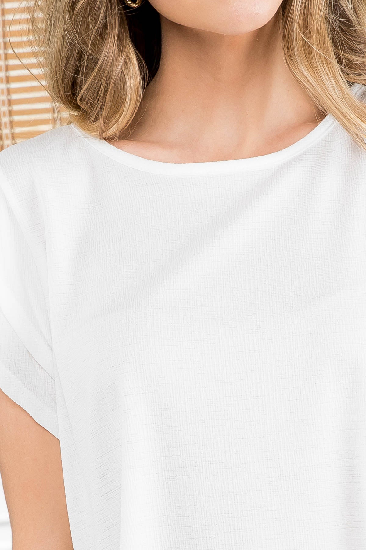Plus Size Layered Ruffle Sleeve Round Neck Top
