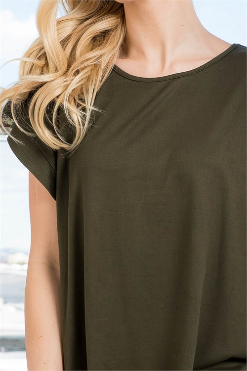 Plus Size Ruffle Sleeve Top