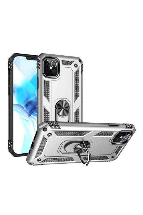 iPhone 12/Pro 6.1 Ring Magnetic Kickstand Hybrid Case Cover