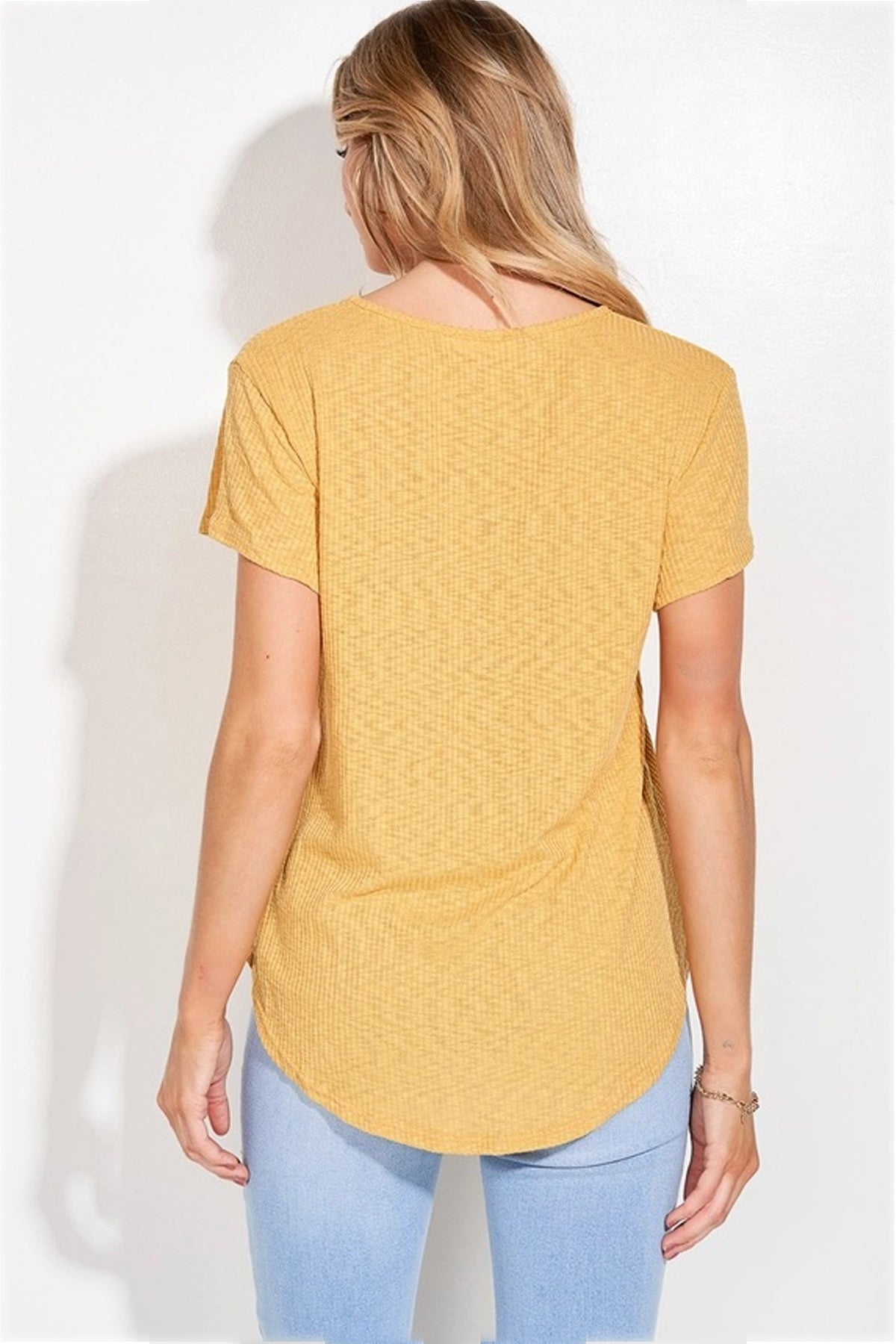 Independence Day Print Lace Up Short Sleeve Top