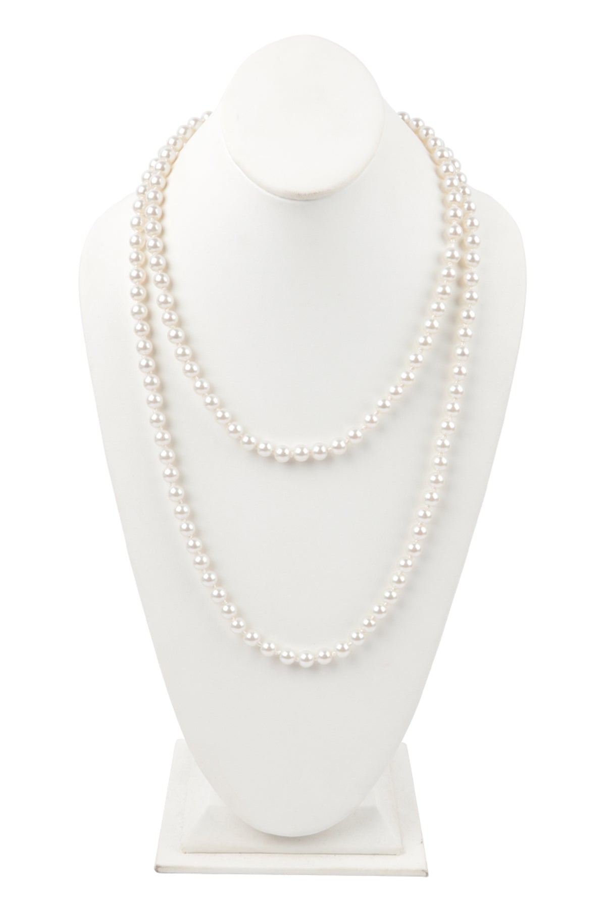 2 Line Pearl Beads Necklace