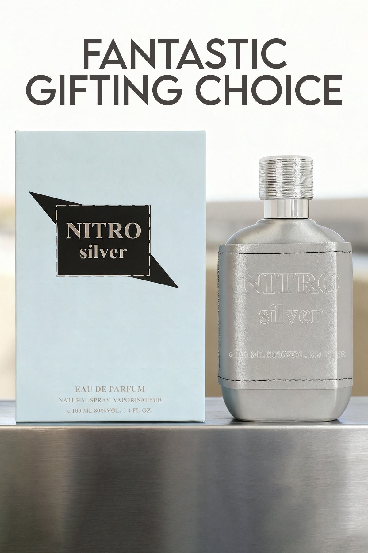 Nitro Silver Spray Perfume Eau De Parfum For Men 100ML/3.4FL.OZ.