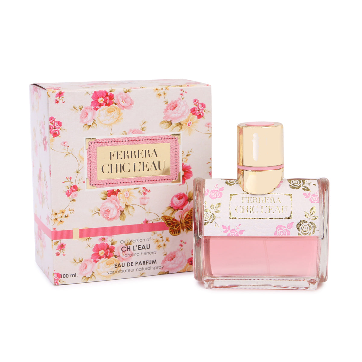 Ferrera Chic L'eau Spray Perfume Eau De Parfum For Women - 100ML/3.4 FL.OZ./3PCS