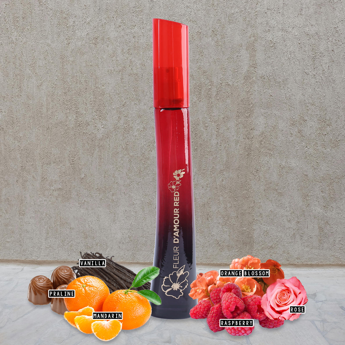Fleur D'amour Red Spray Perfume Eau De Parfum For Women - 100ML/3.4 FL.OZ.