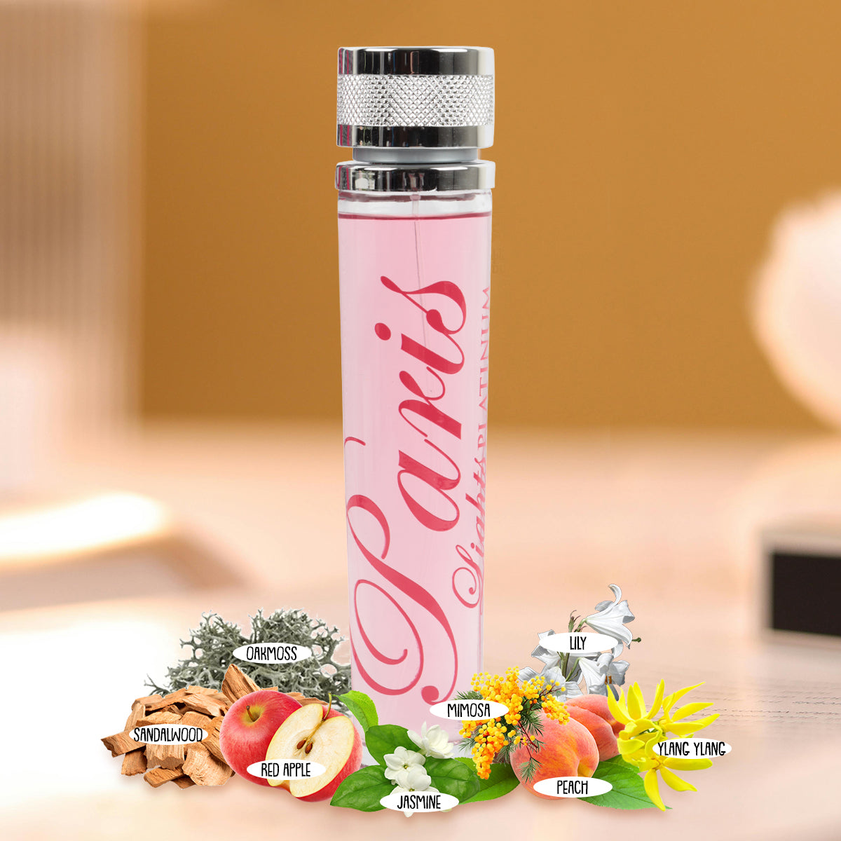 Paris Lights Platinum Spray Perfume Eau De Parfum For Women - 100ML/3.4 FL.OZ.