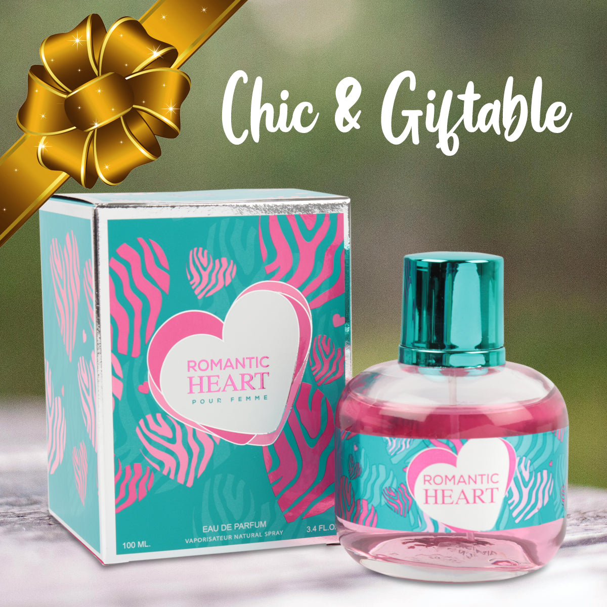 Romantic Heart Spray Perfume Eau De Parfum For Women - 100ML/3.4 FL.OZ.