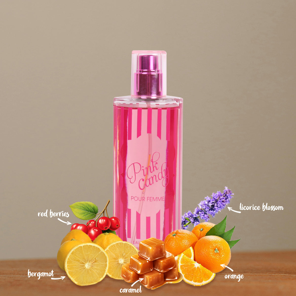 Pink Candy Spray Perfume Eau De Parfum For Women - 100ML/3.4 FL.OZ