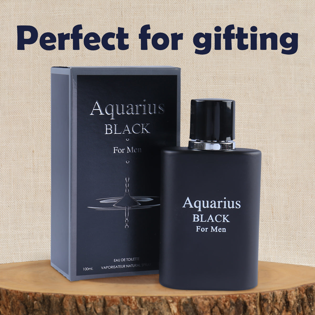 Aquarius Black Spray Cologne Eau De Toilette For Men -100ML/3.4 FL.OZ.