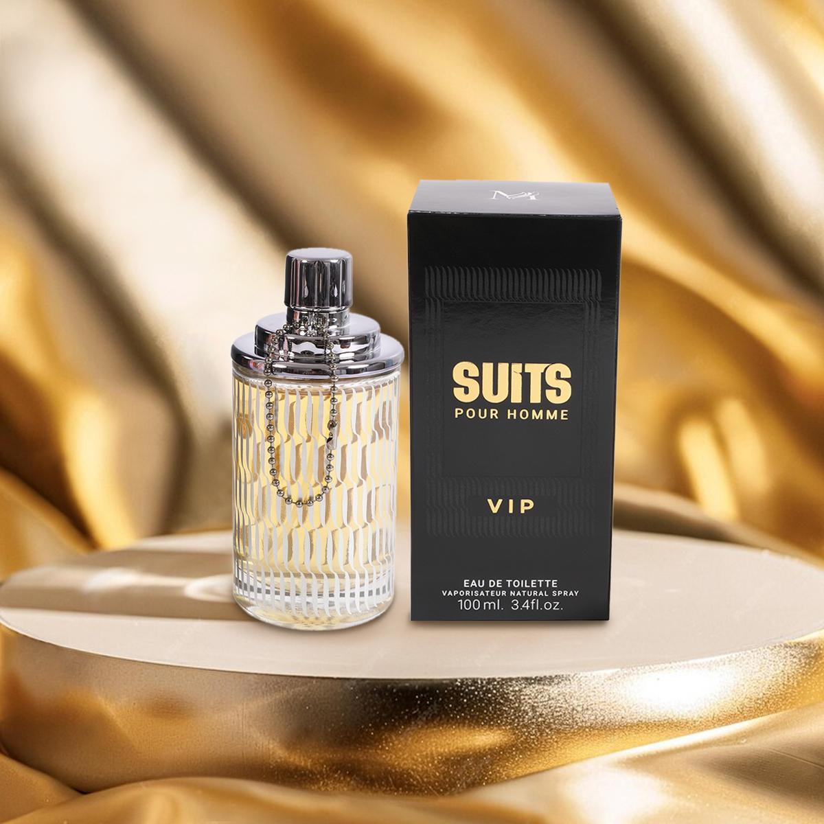 Suits Vip Spray Cologne Eau De Toilette For Men - 100ML/3.4 FL.OZ.