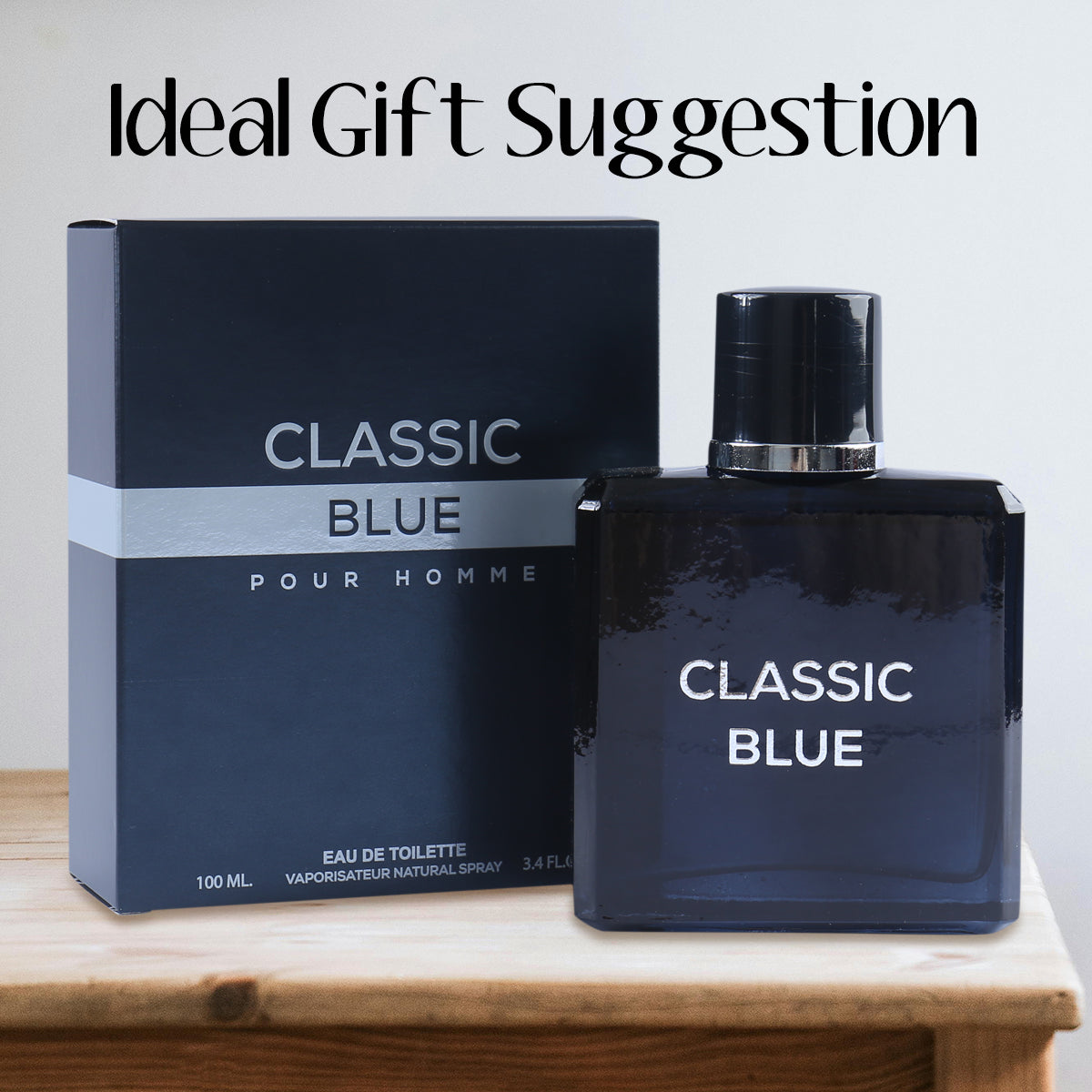 Classic Blue Spray Cologne Eau De Toilette For Men - 100ML/3.4 FL.OZ.