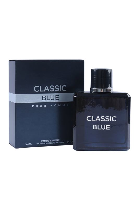 Classic Blue Spray Cologne Eau De Toilette For Men - 100ML/3.4 FL.OZ.