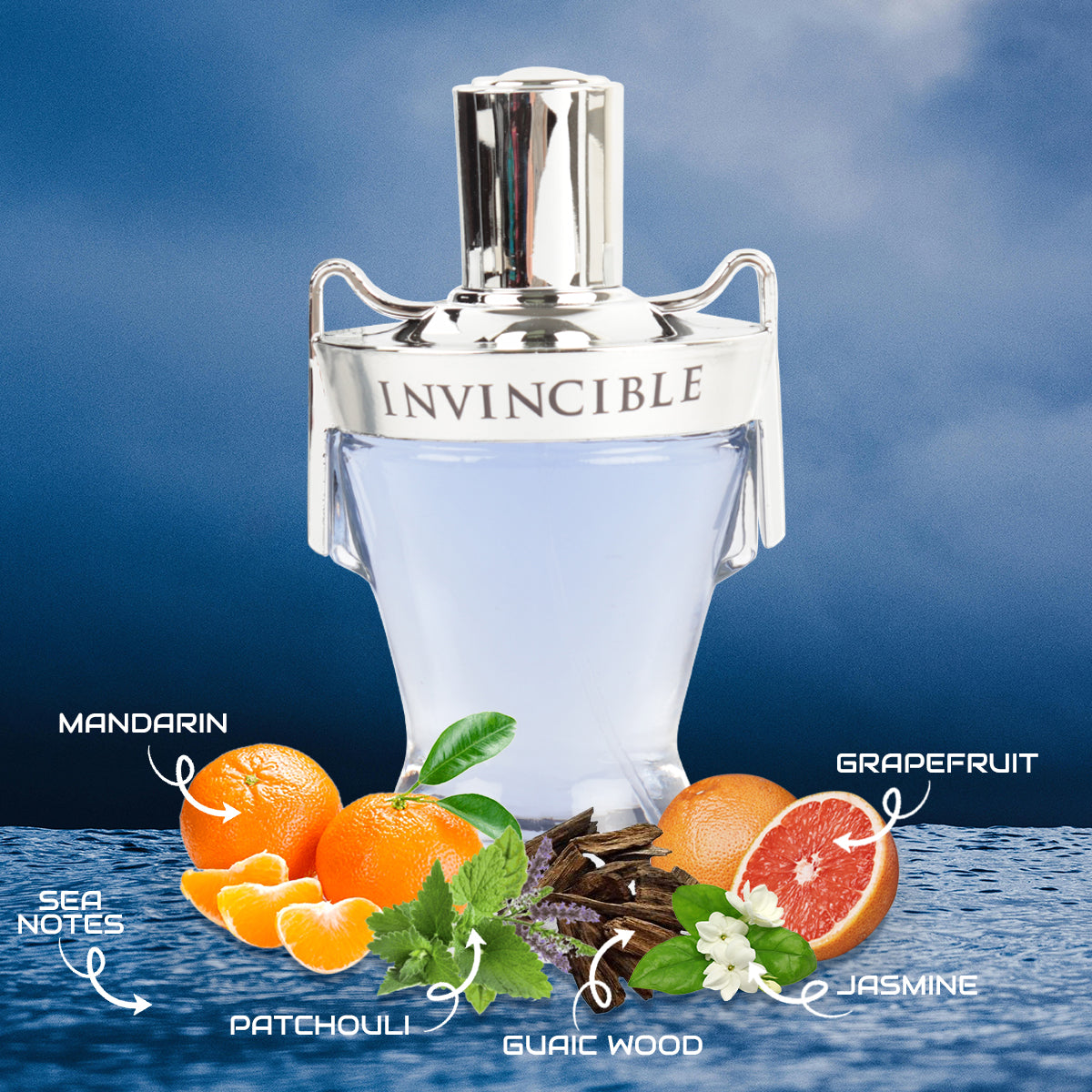 Invincible Spray Cologne Eau De Toilette For Men - 100ML/3.4 FL.OZ.