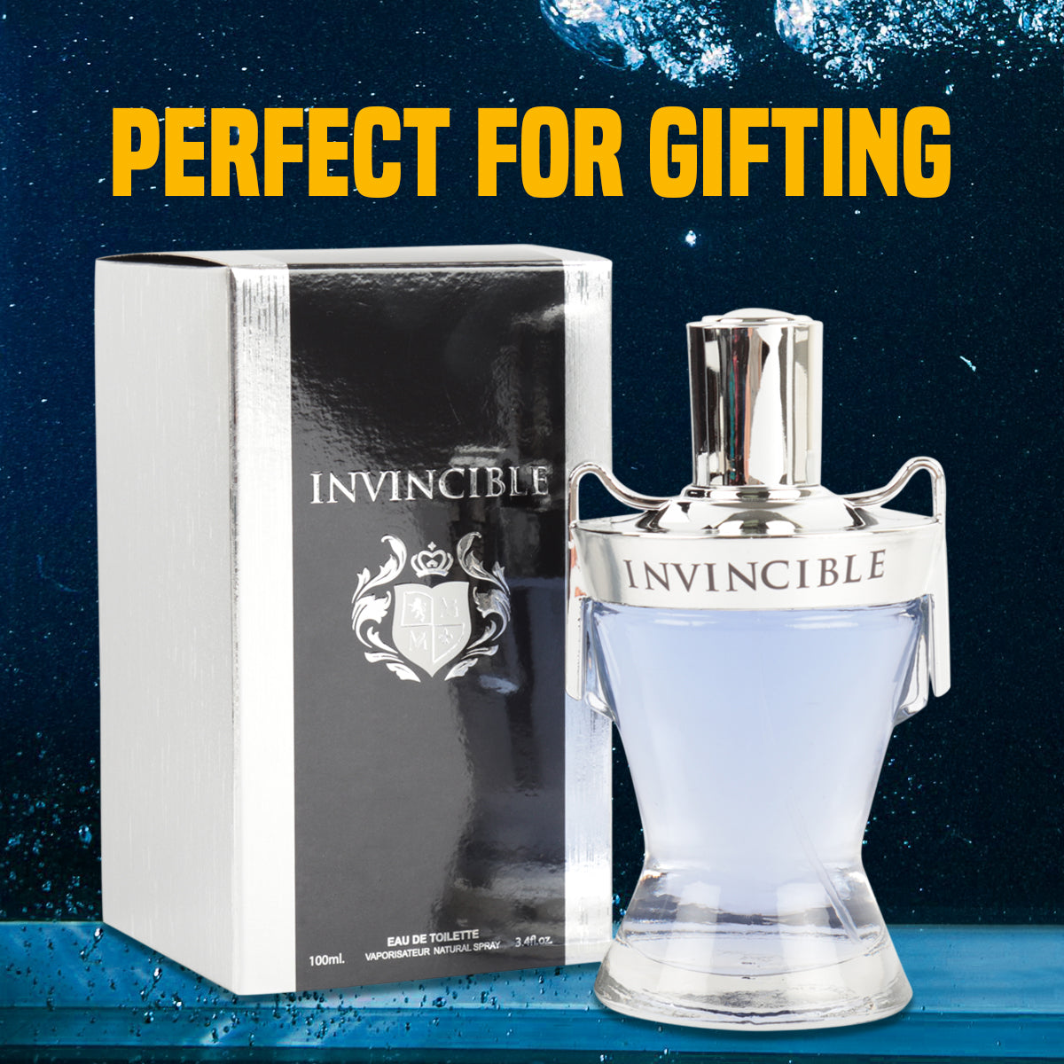 Invincible Spray Cologne Eau De Toilette For Men - 100ML/3.4 FL.OZ.