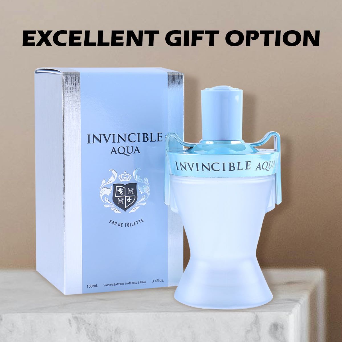 Invincible Aqua Spray Cologne Eau De Toilette For Men - 100ML/3.4 FL.OZ.