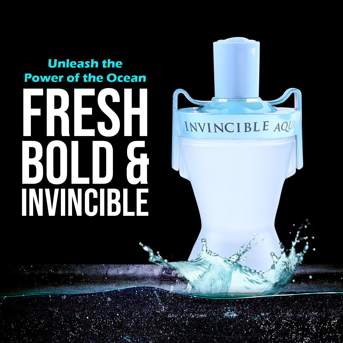 Invincible Aqua Spray Cologne Eau De Toilette For Men - 100ML/3.4 FL.OZ.