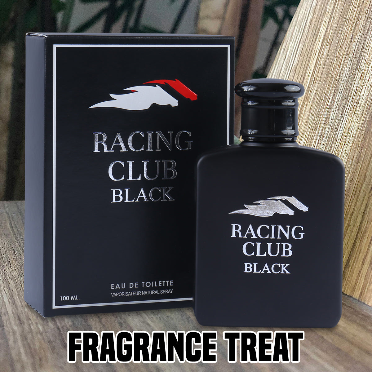 Racing Club Black Spray Cologne Eau De Toilette For Men - 100ML/3.4 FL.OZ.