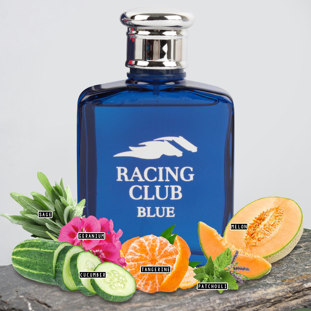 Racing Club Blue Spray Cologne Eau De Toilette For Men - 100ML/3.4 FL.OZ.