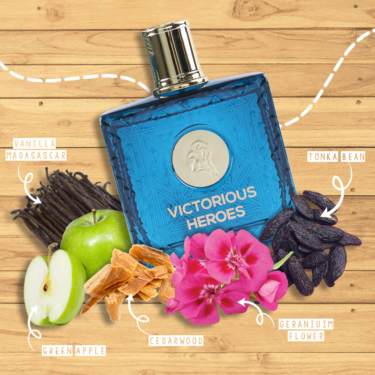 Victorious Heroes Spray Cologne Eau De Toilette For Men - 90ML/3.0 FL.OZ.