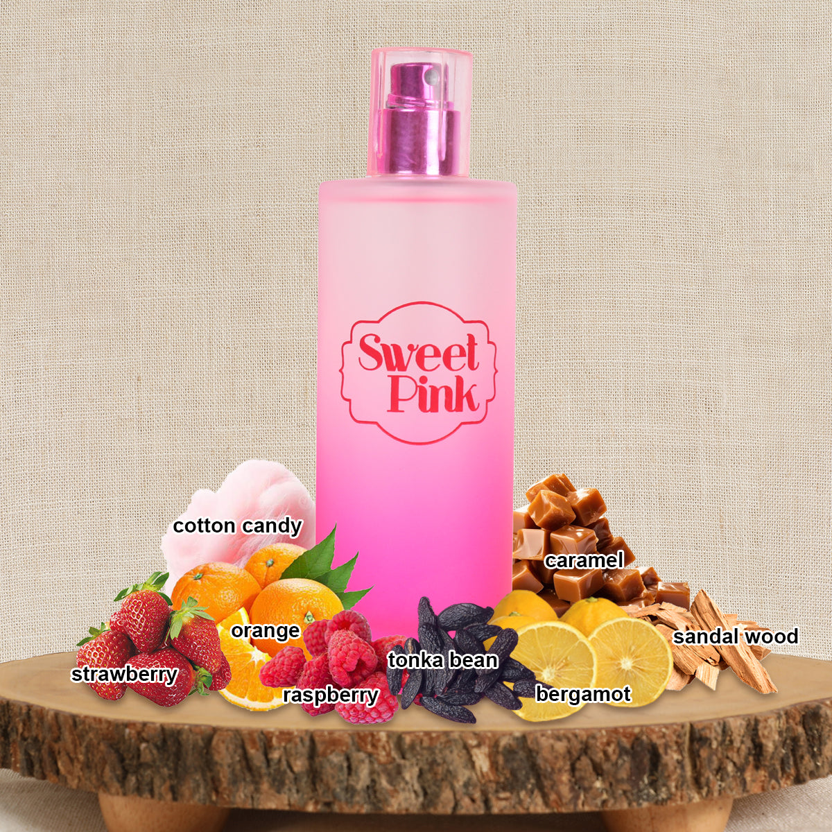 Sweet Pink Spray Perfume Eau De Parfum For Women - 100ML/3.4 FL.OZ.