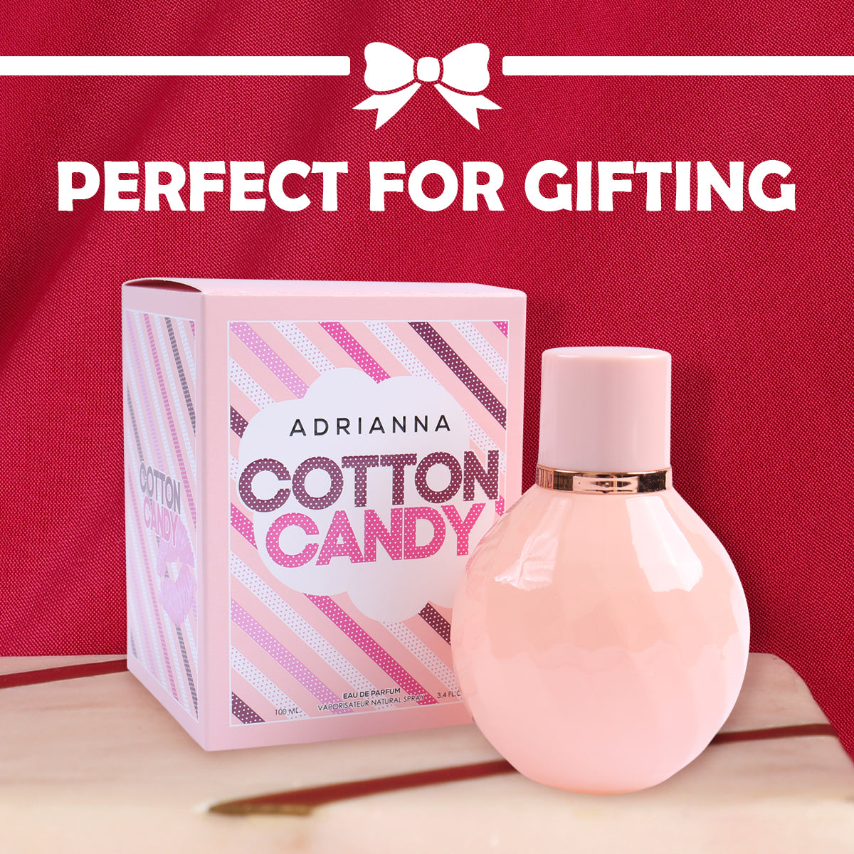 Adrianna Cotton Candy Spray Perfume Eau De Parfum For Women - 100ML/3.4FL.OZ.