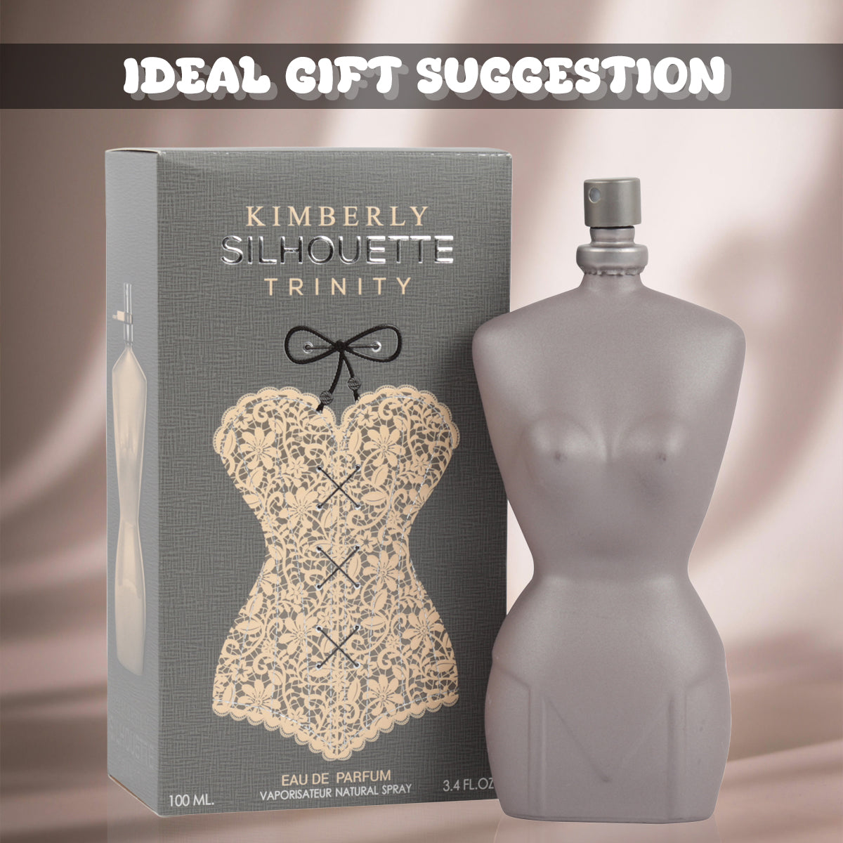 Kimberly Silhoutte Trinity Spray Perfume Eau De Parfum For Women - 100ML/3.4 FL.OZ.