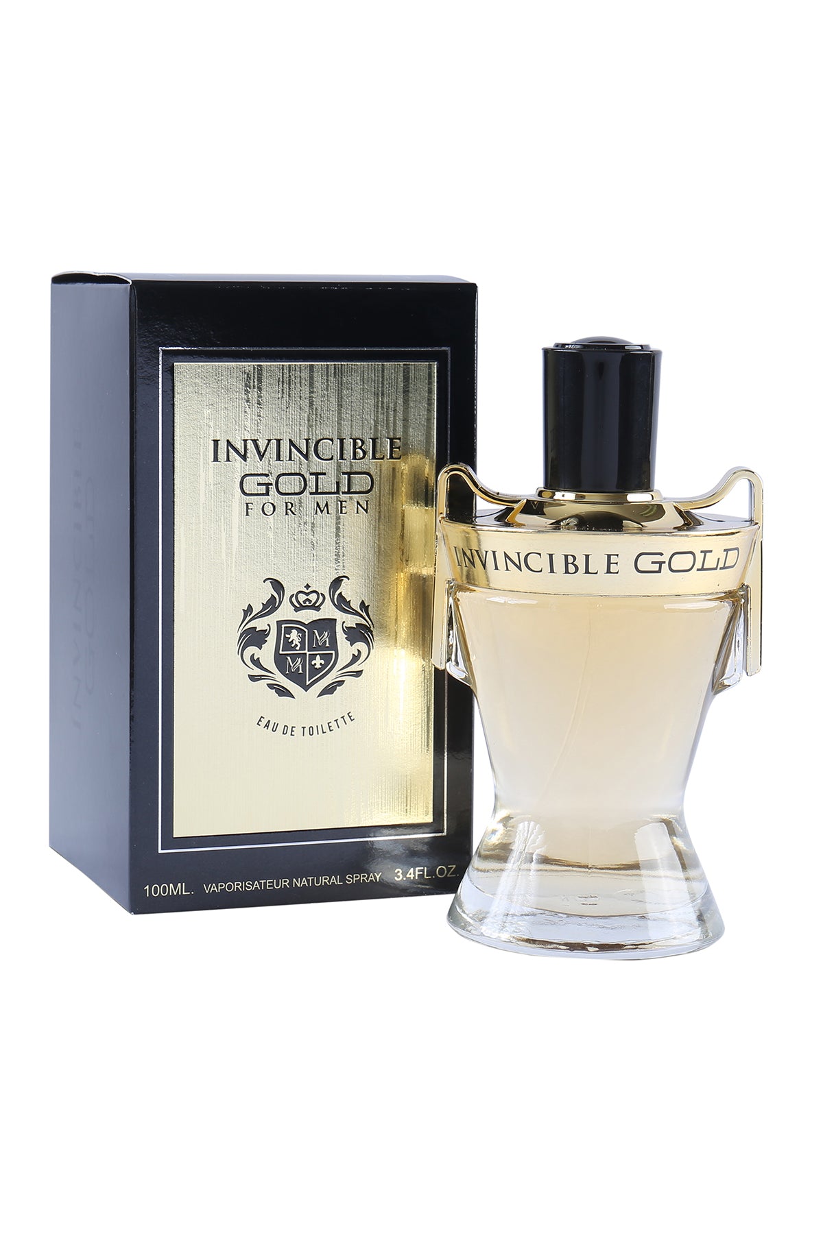 Invincible Gold Spray Cologne Eau De Toilette For Men - 100ML/3.4 FL.OZ.