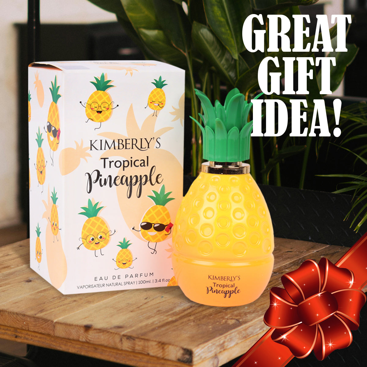 Kimberly Tropical Pineapple Spray Perfume Eau De Parfum For Women - 100ML/3.4 FL.OZ.