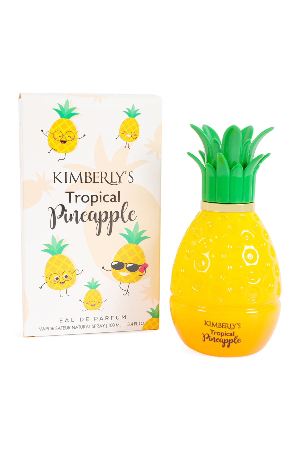 Kimberly Tropical Pineapple Spray Perfume Eau De Parfum For Women - 100ML/3.4 FL.OZ.
