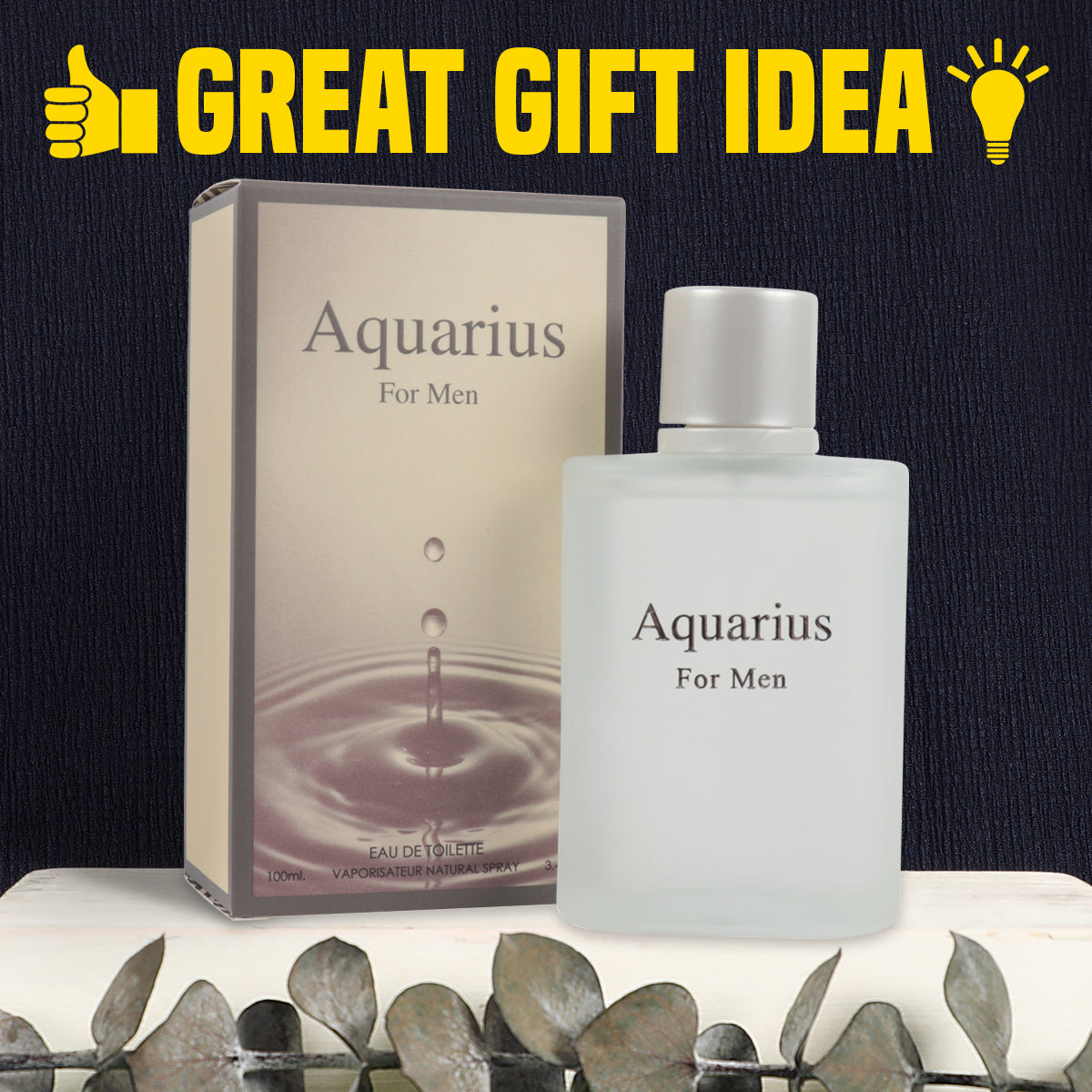 Aquarius Spray Cologne Eau De Toilette For Men - 100ML/3.4 FL.OZ.