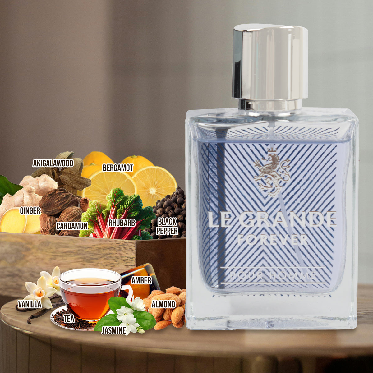 Le Grande Forever Spray Cologne Eau De Toilette For Men - 100ML/3.4 FL.OZ.