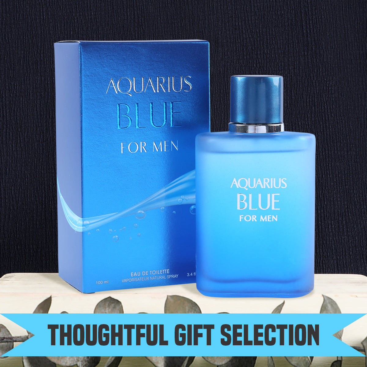 Aquarius Blue Spray Cologne Eau De Toilette For Men - 100ML/3.4 FL.OZ.