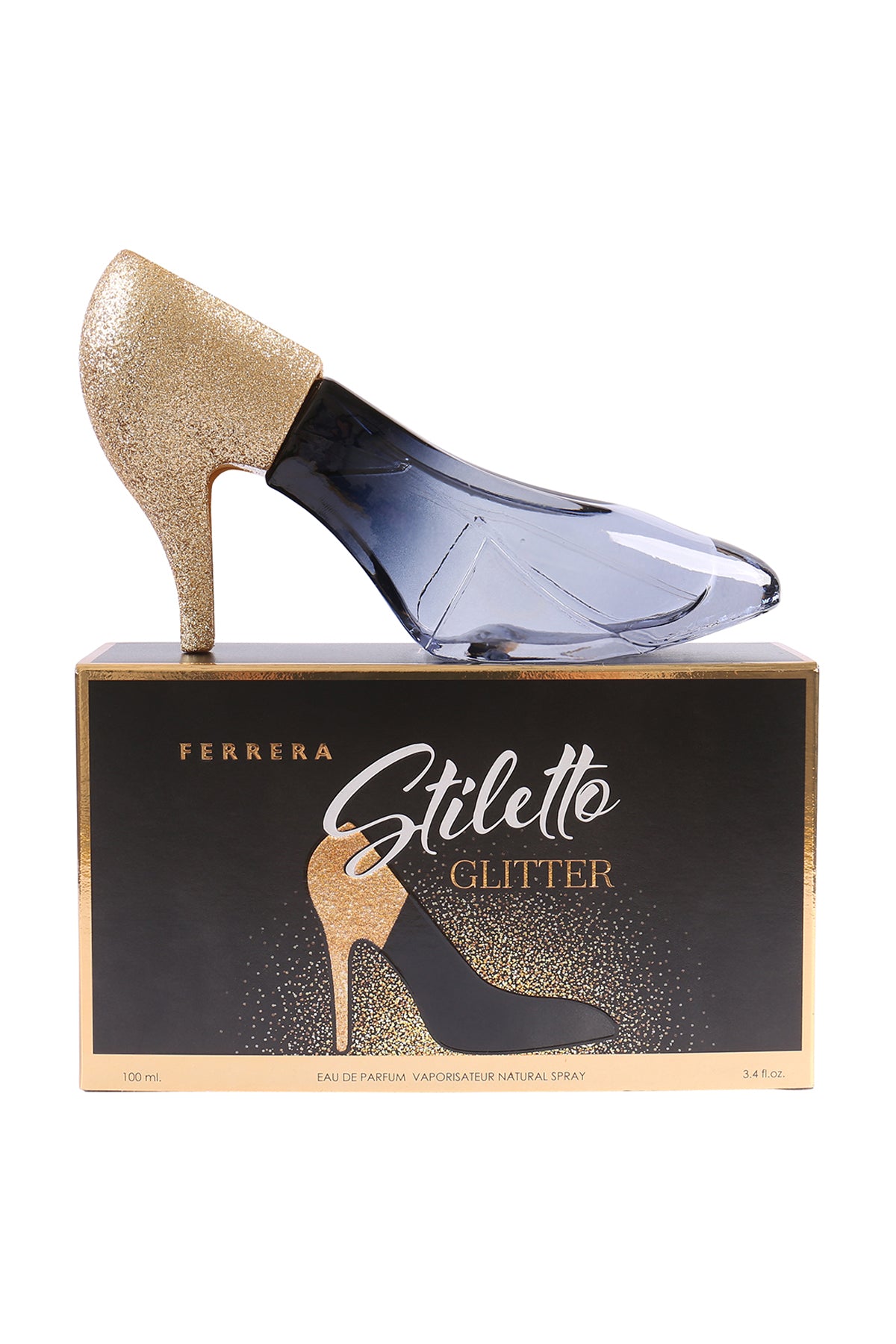 Ferrera Stiletto Glitter Spray Perfume Eau De Parfum For Women - 100ML/3.4 FL.OZ.
