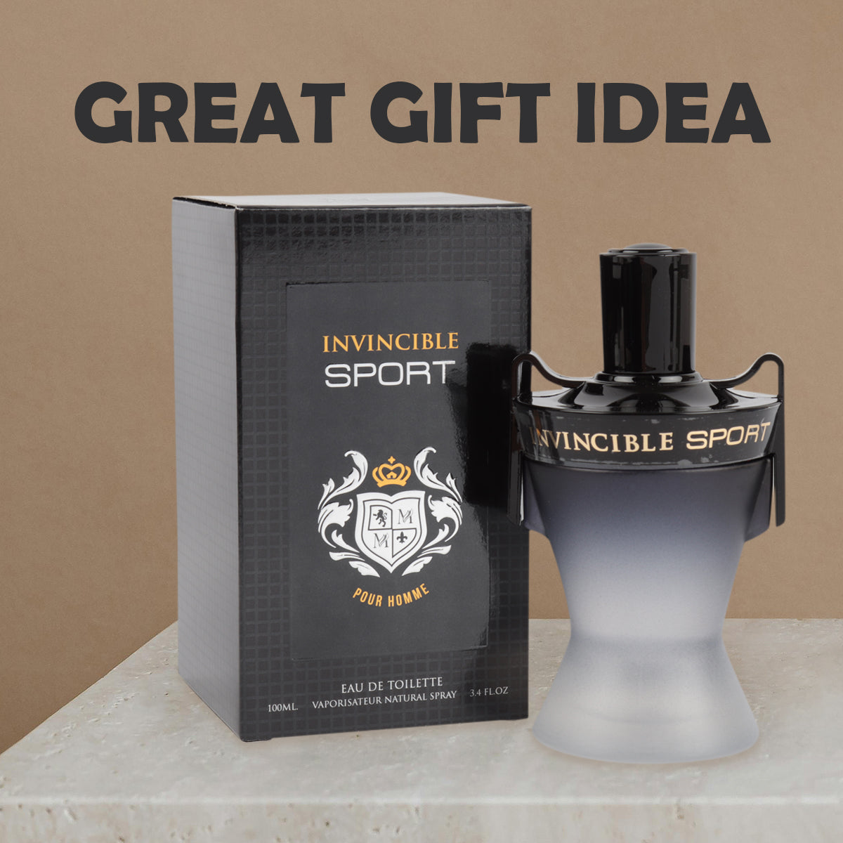 Invincible Sport Spray Cologne Eau De Toilette For Men - 100ML/3.4 FL.OZ./3PCS