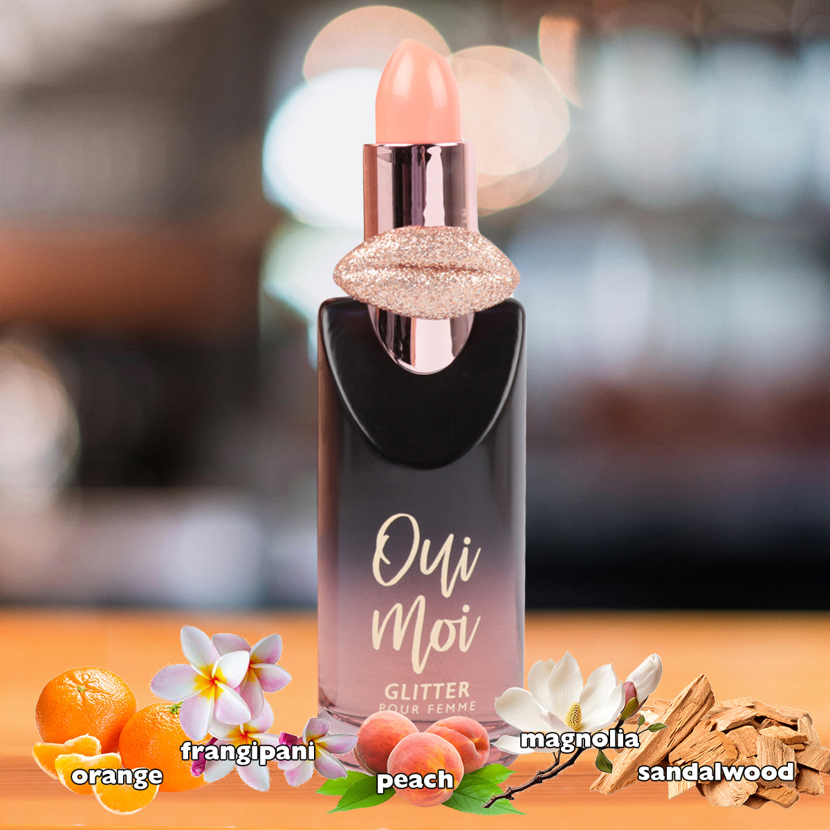 Oui Moi Glitter Spray Perfume Eau De Parfum For Women - 100ML/3.4 FL.OZ.