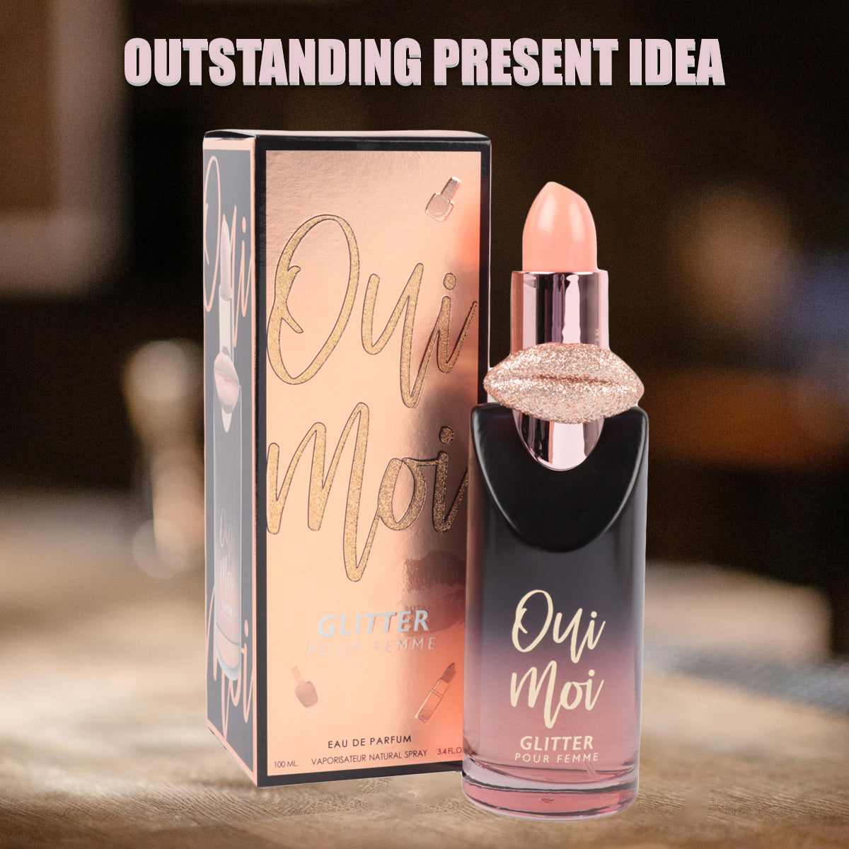 Oui Moi Glitter Spray Perfume Eau De Parfum For Women - 100ML/3.4 FL.OZ.