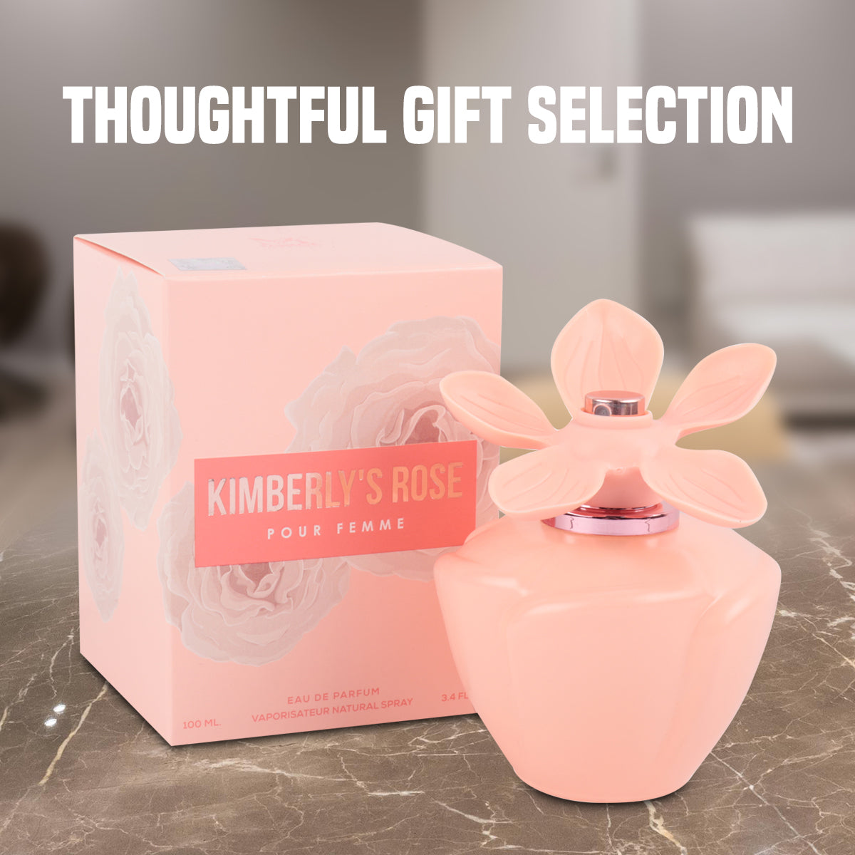 Kimberly's Rose Spray Perfume Eau De Parfum For Women  - 100ML/3.4 FL.OZ./3PCS