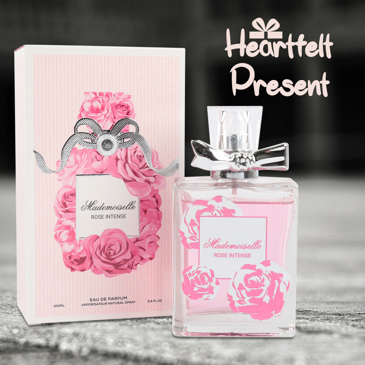 Mademoiselle Rose Intense Spray Perfume Eau De Parfum For Women - 100ML/3.4 FL.OZ.