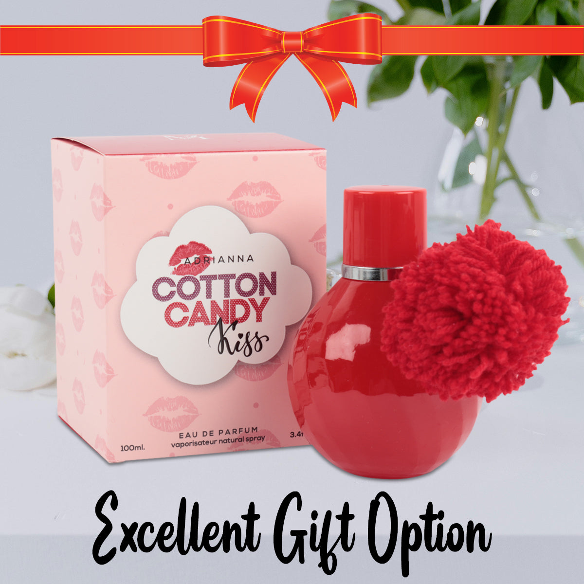 Adrianna Cotton Candy Kiss Spray Perfume Eau De Parfum For Women - 100ML/3.4 FL.OZ.