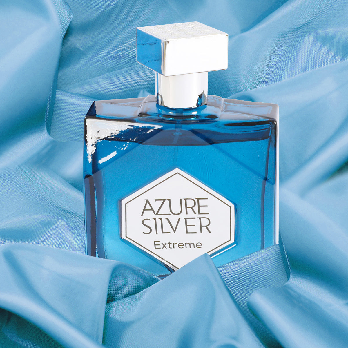 Azure Silver Extreme Spray Cologne Eau De Toilette For Men- 100ML/3.4 FL.OZ.