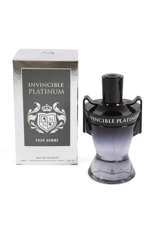 Invincible Platinum Spray Cologne Eau De Toilette For Men - 100ML/3.4 FL.OZ.