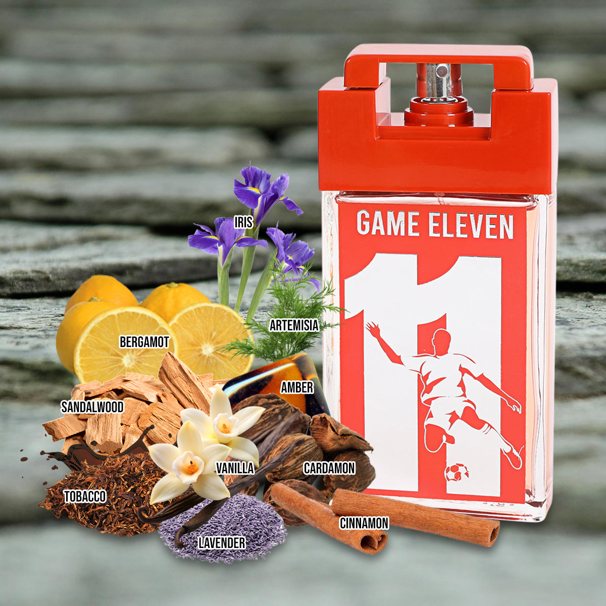 Game Eleven Spray Cologne Eau De Toilette For Men - 100ML/3.4 FL.OZ.