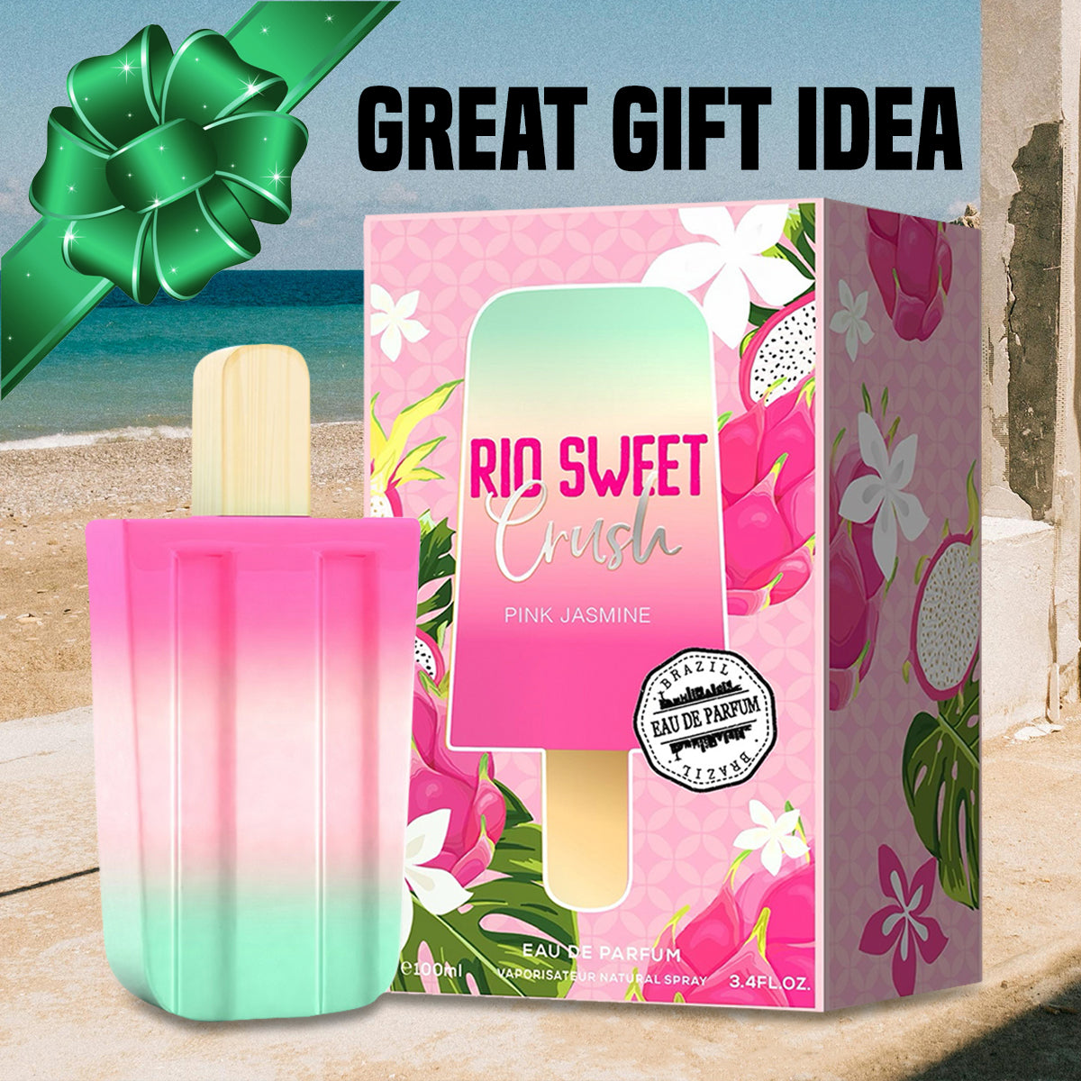 Rio Sweet Crush Pink Jasmine Spray Perfume Eau De Parfum For Women - 100ML/3.4 FL.OZ.