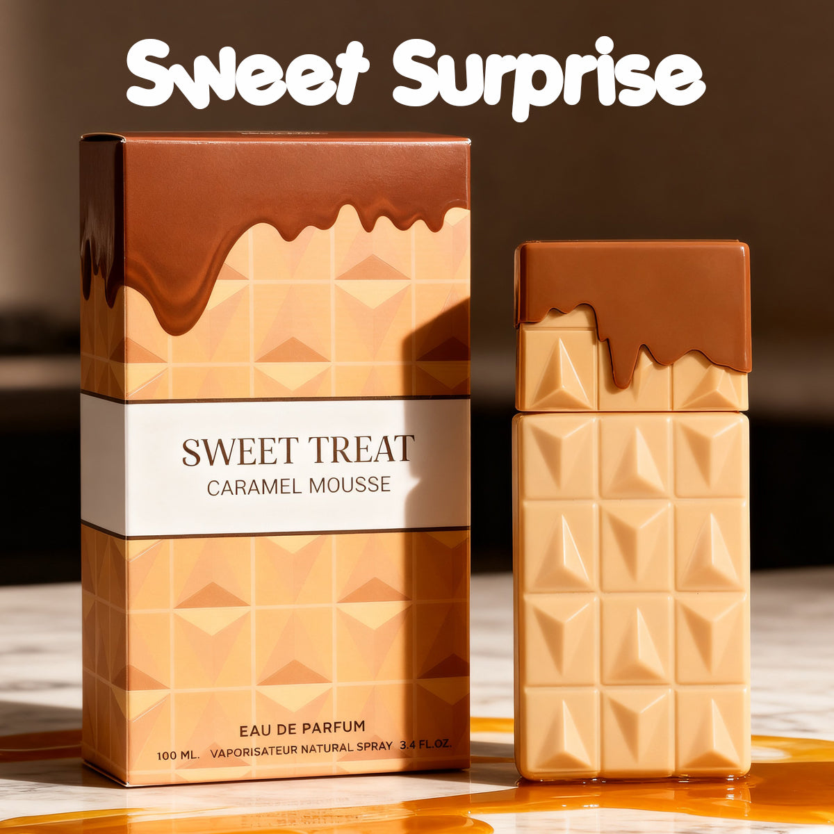 Sweet Treat Caramel Mousse Spray Perfume Eau De Parfum For Women - 100ML/3.4FL.OZ.