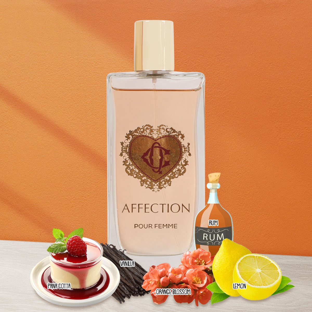 CQ Affection Spray Perfume Eau De Parfum For Women - 100ML/3.4 FL.OZ.