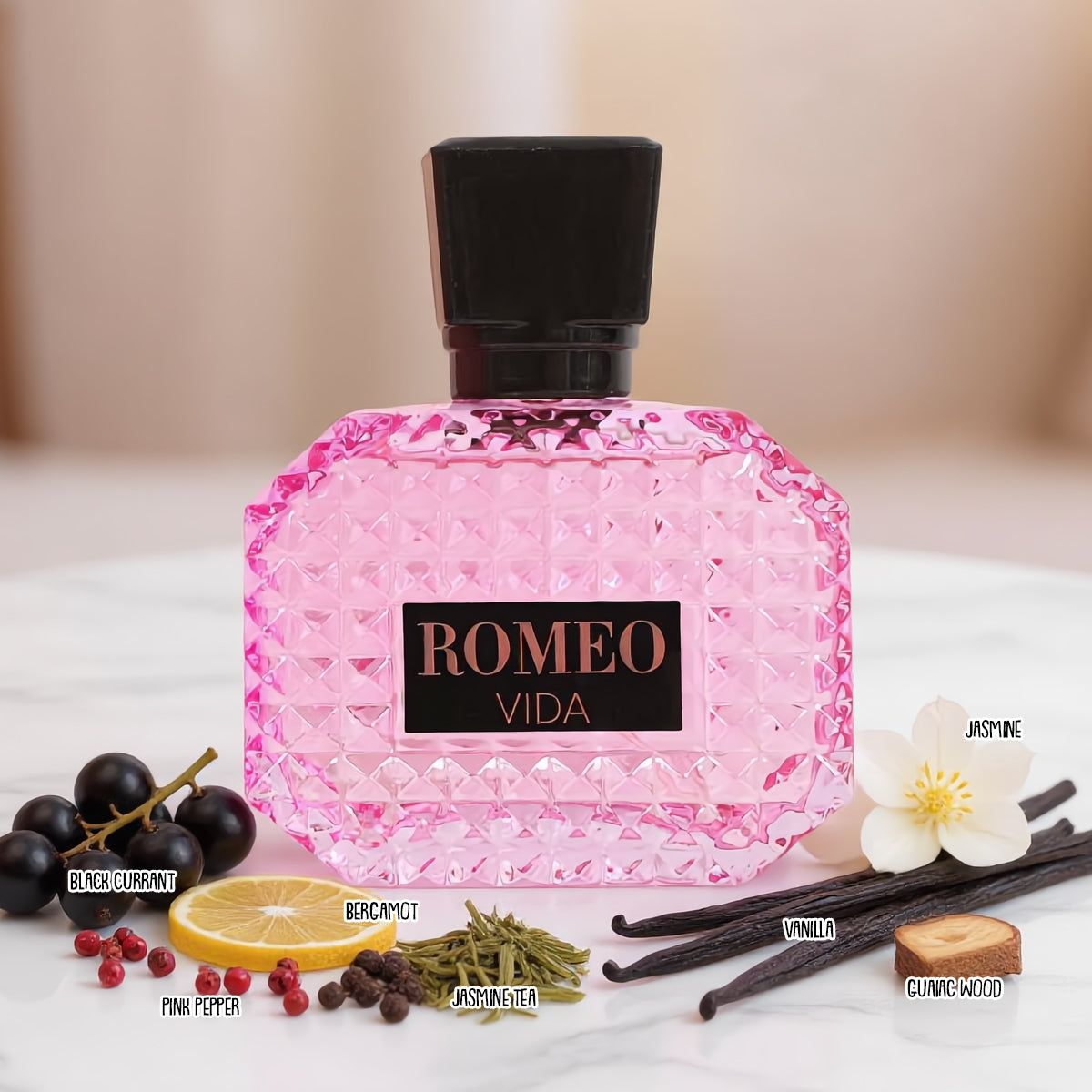 Romeo Vida Pour Femme Spray Perfume Eau De Parfum For Women - 100ML/3.4FL.OZ./3PCS
