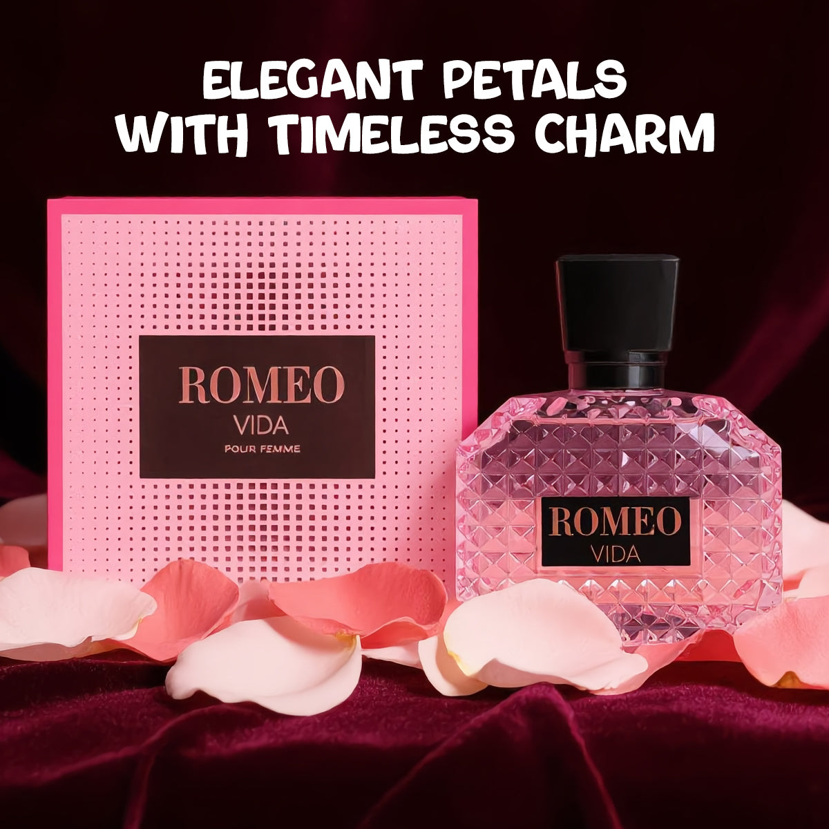 Romeo Vida Pour Femme Spray Perfume Eau De Parfum For Women - 100ML/3.4FL.OZ./3PCS