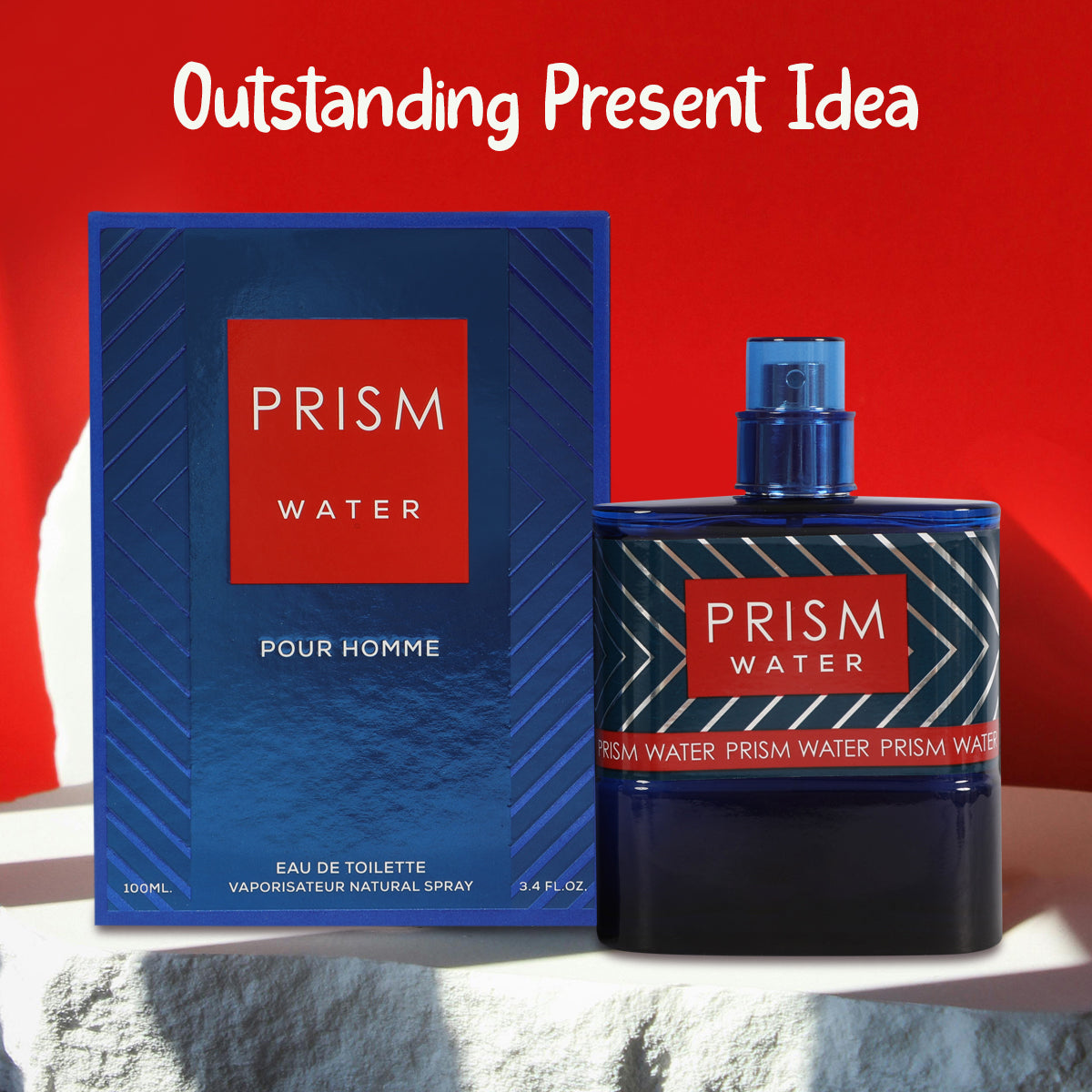 Prism Water Spray Cologne Eau De Toilette For Men - 100ML/3.4 FL.OZ./3PCS