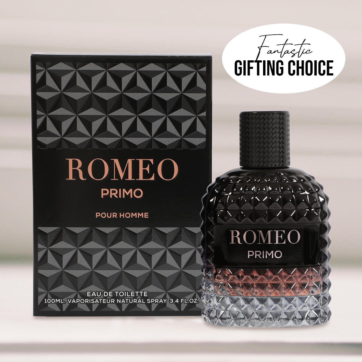 Romeo Primo Spray Cologne Eau De Toilette For Men - 100ML/3.4 FL.OZ.